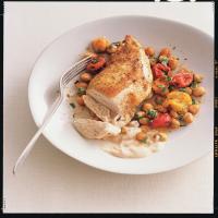 Roast Chicken Breasts with Garbanzo Beans, Tomatoes, and Paprika image