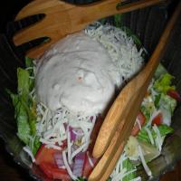 Cheesy Italian House Salad With Parmesan Dressing image
