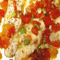 Baked Red Snapper With Citrus - Tomato Topping_image