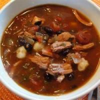 Mexican Shredded Chicken Soup_image