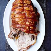 Roast pork with cider gravy image