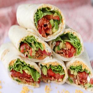 A Fun and Frolic Kind of Avocado, Bacon, and Tomato Wrap Yippee! image