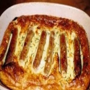 British Toad in the Hole (Sausages in Batter) With Sherry Onion_image