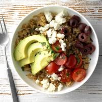 Greek Brown and Wild Rice Bowls image