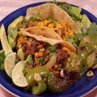 Beef and Corn Tacos With Garlicky Roasted Peppers_image