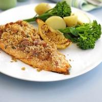Trout with crisp bacon crust image