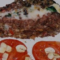 Italian Layered Meat-and-potato Loaf With Roasted Tomatoes image