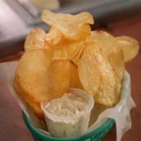 Sea Salt and Black Pepper Chips and French Onion Dip image