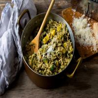 Orzo with Summer Squash and Pesto_image
