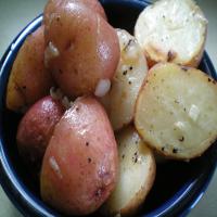 Roasted New Potatoes With Red Onions image