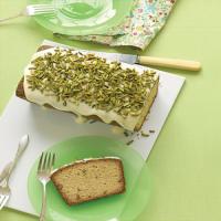 Pistachio Pound Cake with Drippy Icing image