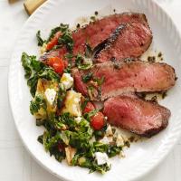 Seared Steak With Chard Salad image