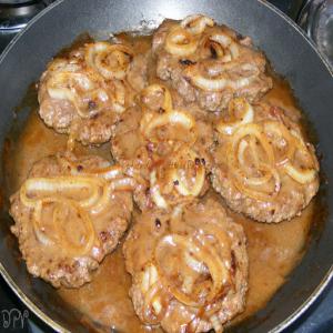 Hamburger Steaks with Onions Recipe - (4.5/5)_image