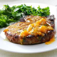 Grilled Curry Pork Chops with Apricot Sauce image