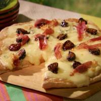 Four Cheese Pizza with Fig and Prosciutto image