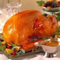 Classic Roast Turkey Served with Giblet Gravy_image
