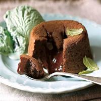 Chocolate-Mint Pudding Cakes image
