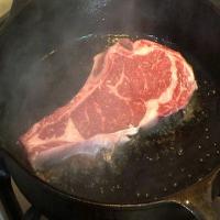 Seared Frozen Rib Steaks image