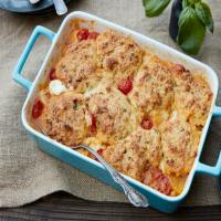 Tomato Cobbler with Parmesan-Basil Biscuits image