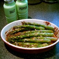 Roasted Asparagus With Lavender, Lemon and Garlic image