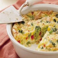 Impossibly Easy Broccoli and Red Pepper Pie_image