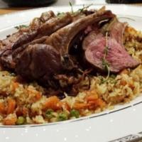 Curried Spices Crusted Rack of Lamb image