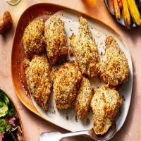 Crispy Baked Chicken Thighs With Panko and Parmesan Coating_image