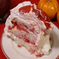 Strawberry Angel Cake image