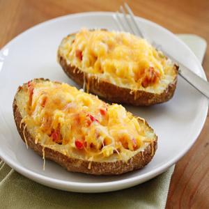 Western Omelet Breakfast Potato Skins - Skinnytaste_image