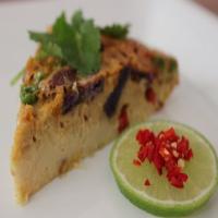 Crustless Gluten-Free Thai Massman Curry Quiche image