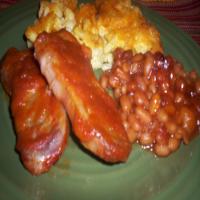 Awesome BBQ Pork Chops and Beans image