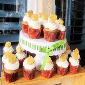 Pumpkin Cupcakes with Cream Cheese Frosting image