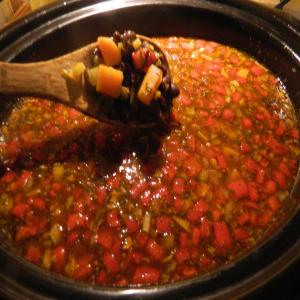 Black Bean and Roasted Sweet Potato Soup_image