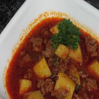 Spicy Potato-Beef Soup image