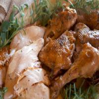 Roasted and Braised Turkey with Cognac Gravy image