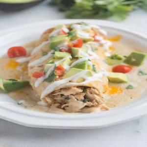 Smothered Ranch Chicken Burritos_image