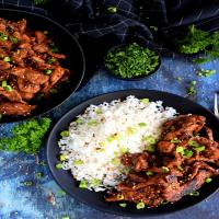 Quick Fry Marinated Pork with Rice_image