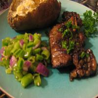 Steak Diane from a Treasury of Great Recipes by Vincent Price_image