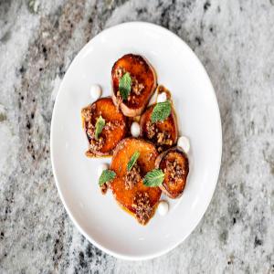 Sweet Potato Confit With Chorizo and Crème Fraîche_image