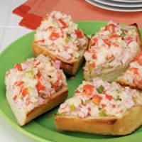Open-Faced Crab Salad Sandwiches_image