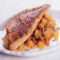 Sauteed Red Snapper Fillets with Fennel and Orange image