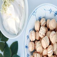Toasted-Almond Macarons with White Chocolate_image