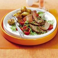 Beef salad with caper & parsley dressing image