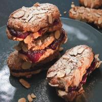 Chewy Almond-Raspberry Sandwich Cookies image