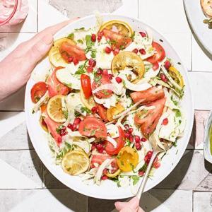 Fennel, roast lemon & tomato salad image