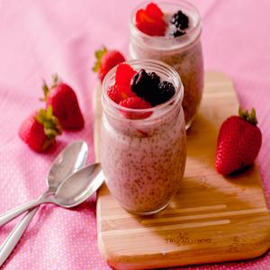 Strawberry Chia Seed Pudding image