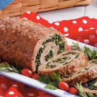 Spinach-Filled Turkey Roll_image