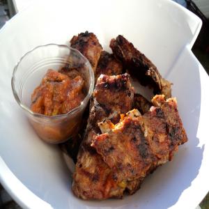 Apple-Barbecued Ribs image