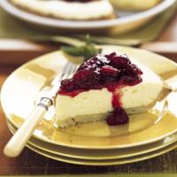 Lemon Chiffon Pie with Glazed Cranberries image