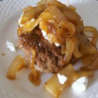 A1 Turkey Burger With Caramelized Onions and Goat Cheese #A1 image